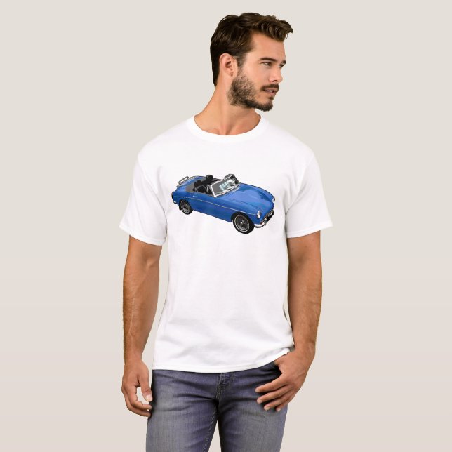 T-shirt Roadster bleu (Devant entier)