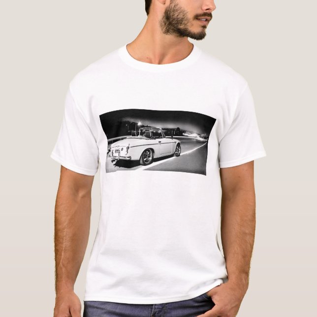 T-shirt Roadster de Datsun la nuit (Devant)