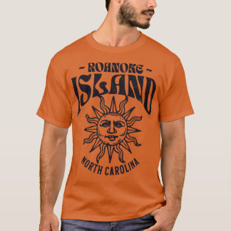 T-shirt Roanoke Island NC Vacances d'été surveillées