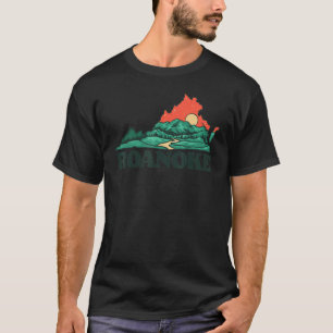 T-shirt Roanoke Virginia Mountains Blue Ridge Outdoors Gra