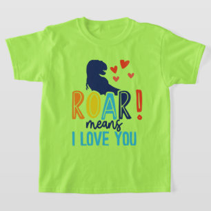 T - Shirt ROAR mit Liebe - T-Shirt Dino Kids