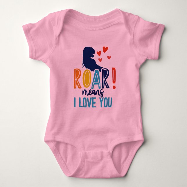 T - Shirt ROAR mit Liebe - T-Shirt Dino Kids (Vorderseite)
