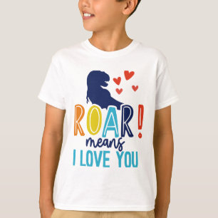 T - Shirt ROAR mit Liebe - T-Shirt Dino Kids