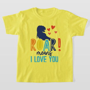 T - Shirt ROAR mit Liebe - T-Shirt Dino Kids