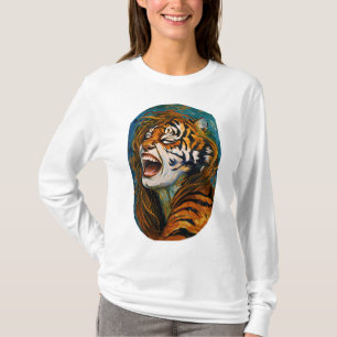 T-shirt Roar of the Wild Heart - Tigress coloré