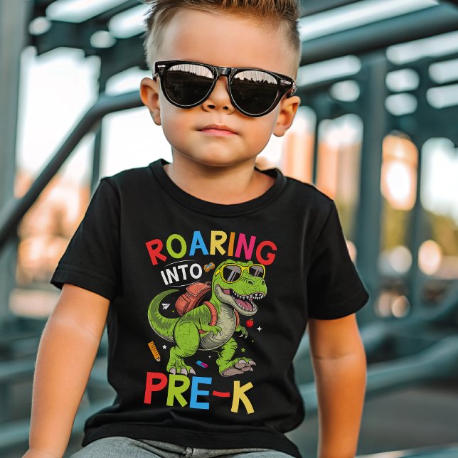T-shirt Roaring into Pre-K Dinosaur – Back to School (Créateur téléchargé)
