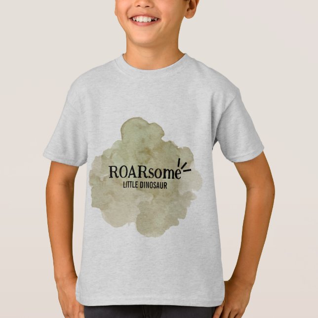 T-shirt Roarsome Little Dinosaur Party (Devant)