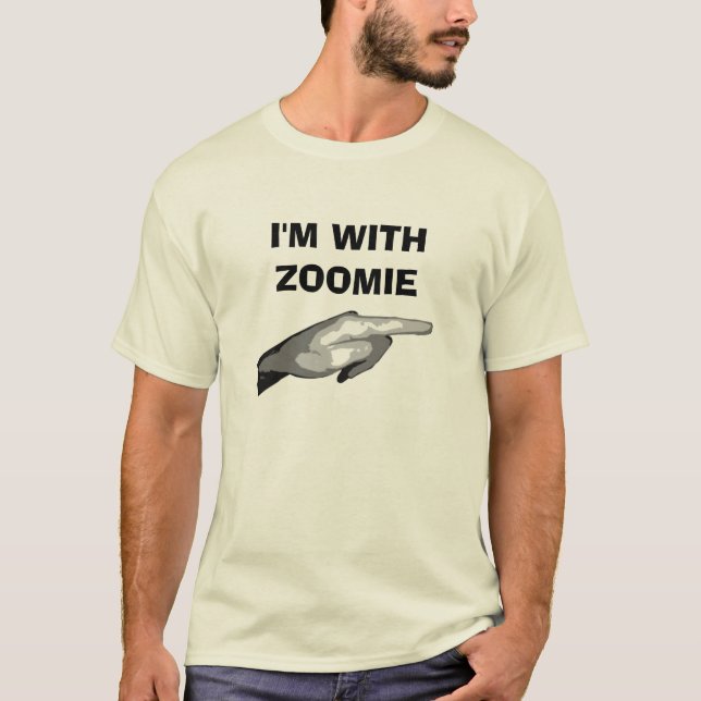 T-shirt RobbieMac je suis AVEC ZOOMIE (Devant)