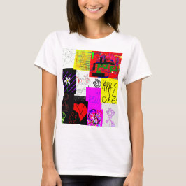 T-shirt Robe à patchwork