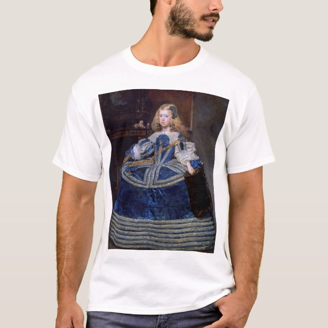 T-shirt Robe bleue de l'infante Margarita Teresa, Velazque (Devant)