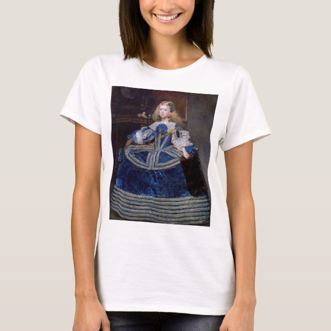 T-shirt Robe bleue de l'infante Margarita Teresa, Velazque (Devant)