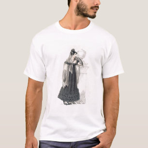 T-shirt Robe de deuil, plat de mode du représentant