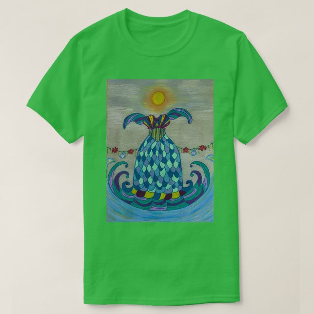 T-shirt Robe de sirène solstice d'été (Design devant)