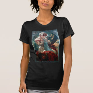 T-shirt Robe rouge de femme Lefevre-Utile d'art déco de