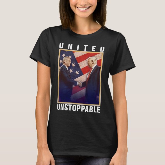 T-shirt Robert F Kennedy Jr Trump United Instoppable (Devant)
