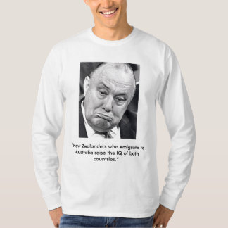T-shirt Robert Muldoon, "Néo-zélandais qui émigrent…