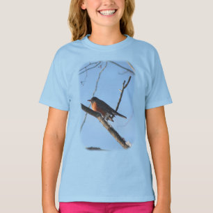 T-shirt Robin d'hiver Nature animale 