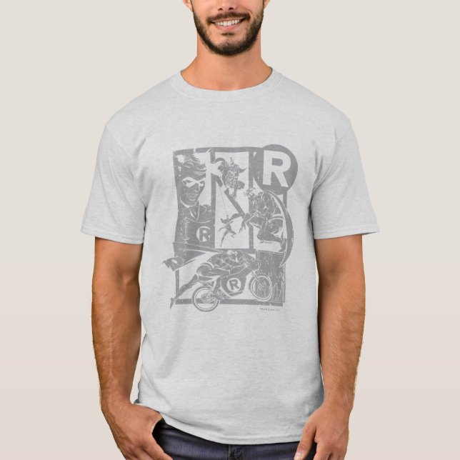 T-shirt Robin - Picto Grey (Devant)