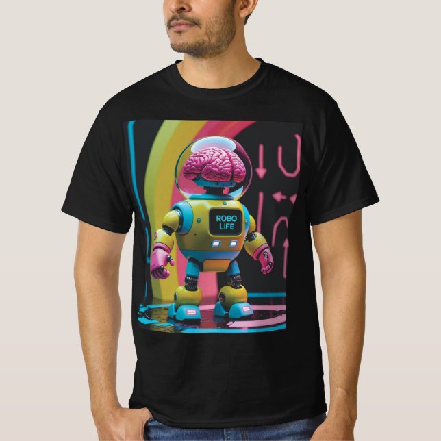 T-shirt Robo Vie Cerveau Tee (Devant)
