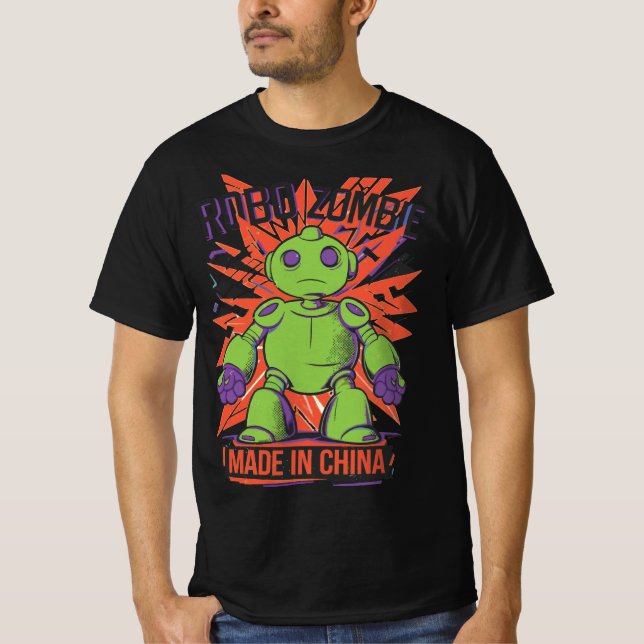 T-shirt Robo Zombie Fabriqué En Chine Tee (Devant)