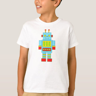 T-shirt robot bleu
