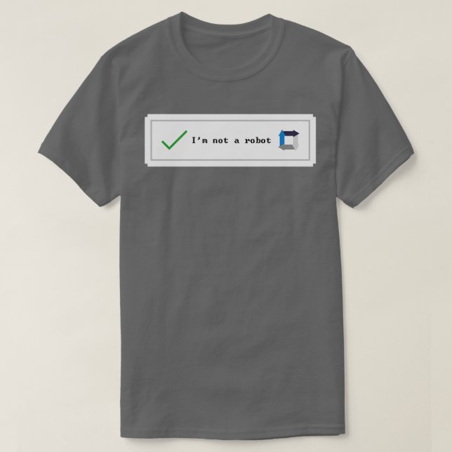 T-shirt robot captcha (Design devant)