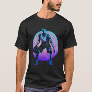 T-shirt Robot de basketball Style Graffiti
