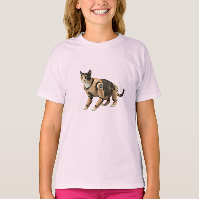 T-shirt Robot de chat Calico (Devant)
