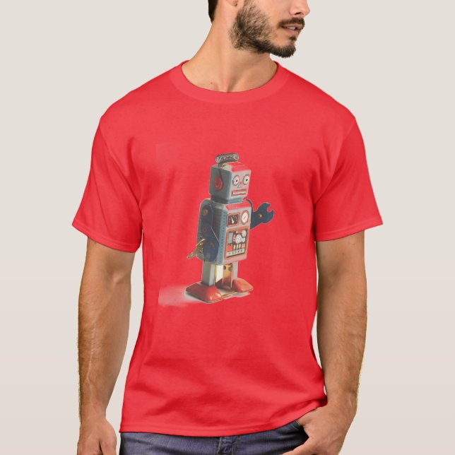 T-shirt Robot de jouets rétro (Devant)