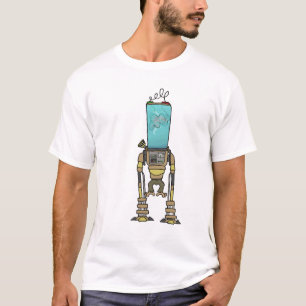 T-shirt robot de singe