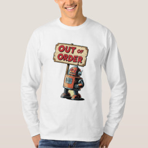 T-shirt robot des années 50
