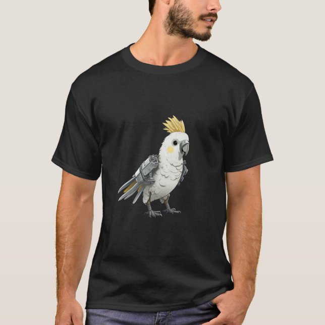 T-shirt Robot d'oiseau calopsitte (Devant)