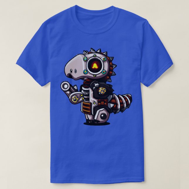 T-shirt Robot Dragon Kawaii Steampunk 2 (Design devant)