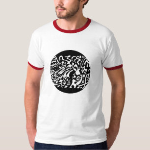 T-shirt "Robot Dreams" B&W Art Abstrait