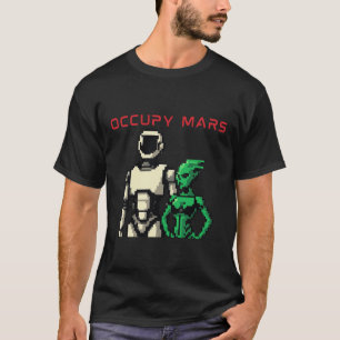 T-shirt Robot Humanoïde Futuriste sur une Planète Extrater