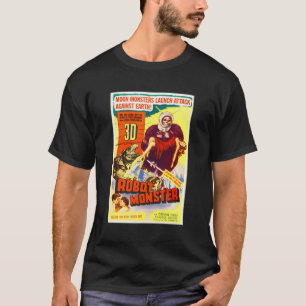 T-shirt Robot Monster Halloween Horreur Sci Fi Ape Extérie