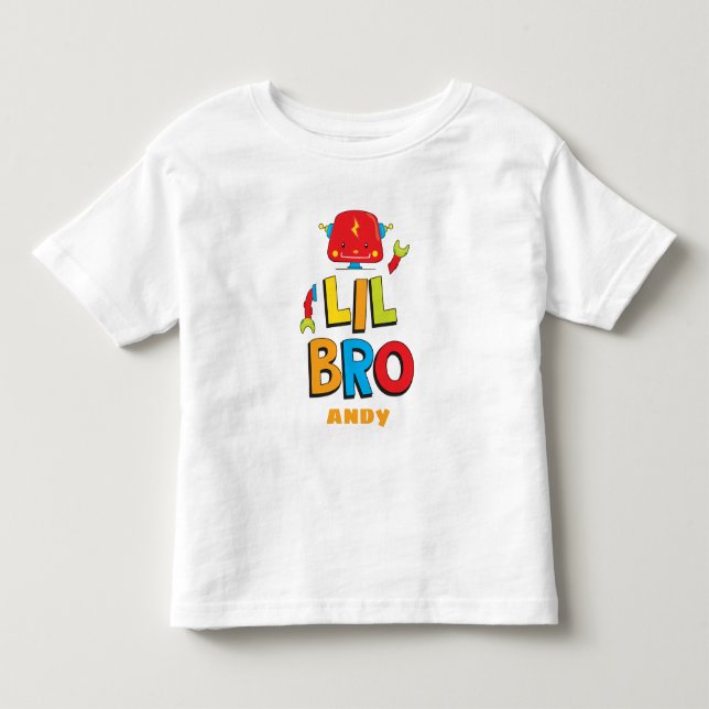 T-shirt robot petit frère personnalisé (Devant)
