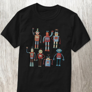 T-shirt Robot rétro amusant