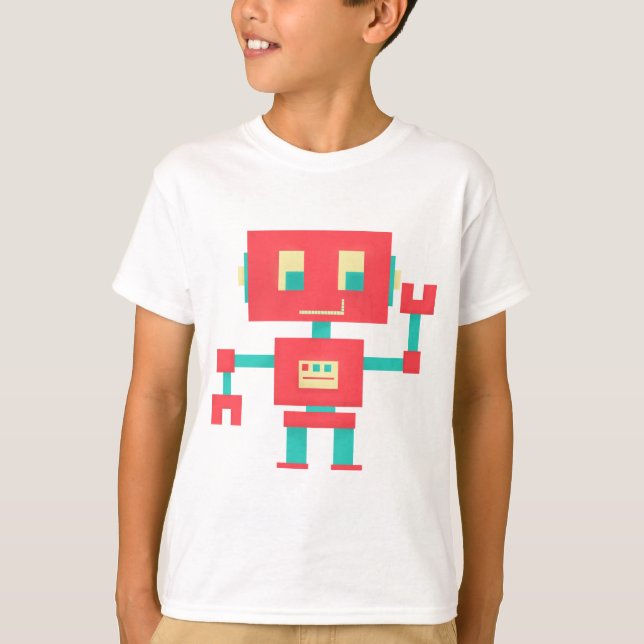 T-shirt Robot rouge (Devant)