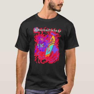 T-shirt Robot Surf Psychedelic Surfboard