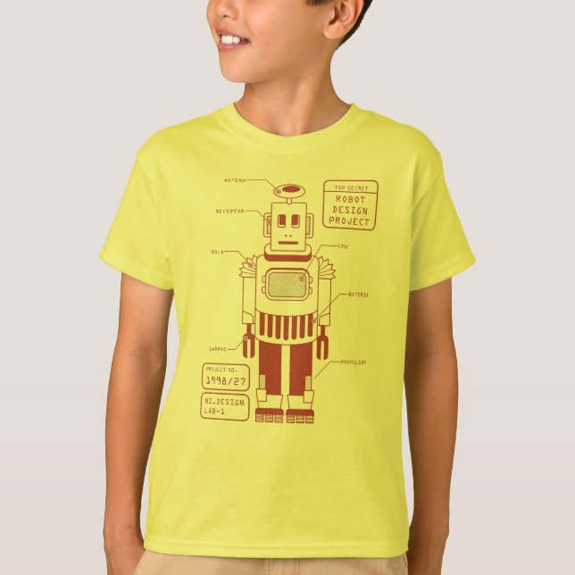 T-shirt robot tech (Devant)