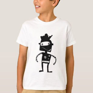 T-shirt robot tiré à la main pour les enfants