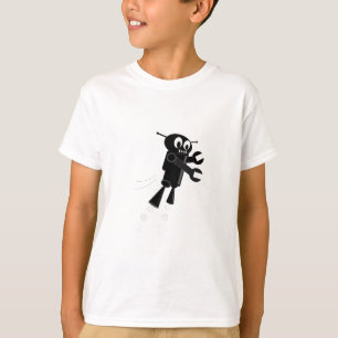 T-shirt Robot volant noir