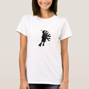 T-shirt Robot volant noir