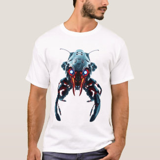 T-shirt Robotique Homard Visage Art