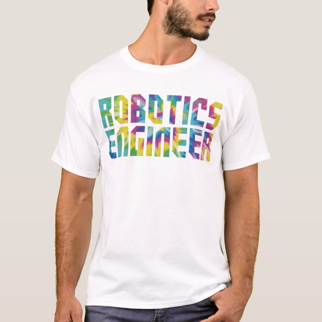 T-shirt Robotique Ingénieur Robotique Ingénieur Tie Dye Re (Devant)