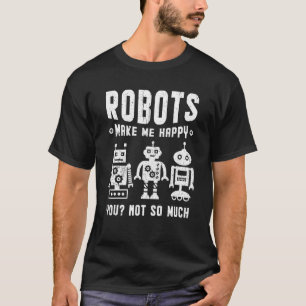 T-shirt Robotique Pour Adultes Machine Bot Hommes Femmes R