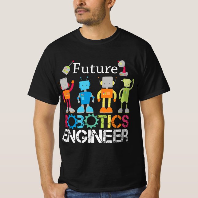 T-shirt Robots de l'ingénieur robotique de l'avenir pour g (Devant)