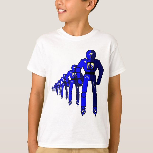 T-shirt Robots Fibonacci (Devant)