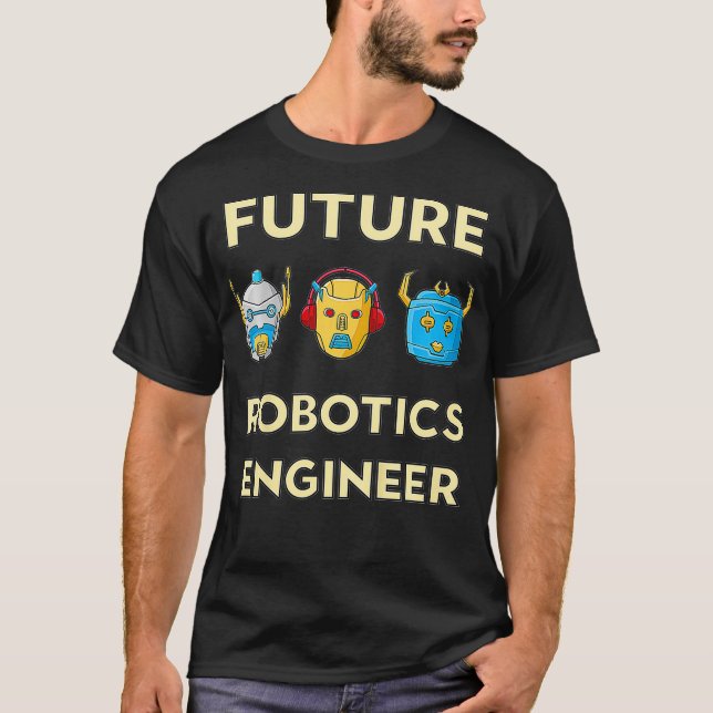 T-shirt Robots pour enfants ingénieur robotique de l'aveni (Devant)